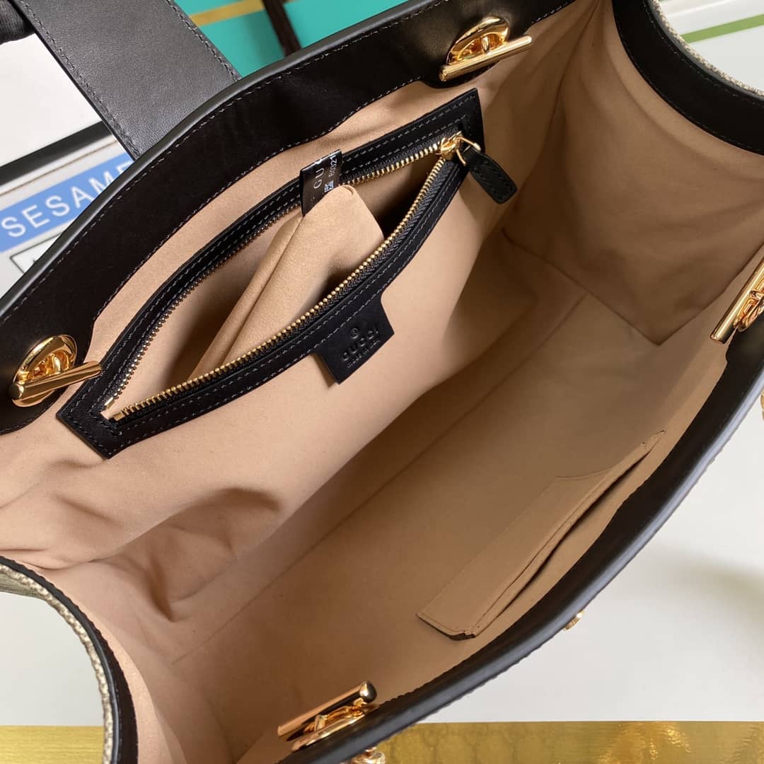 Gvc*1 Padlock GG Svp*me Canvas Shoulder Bag Replica 479197