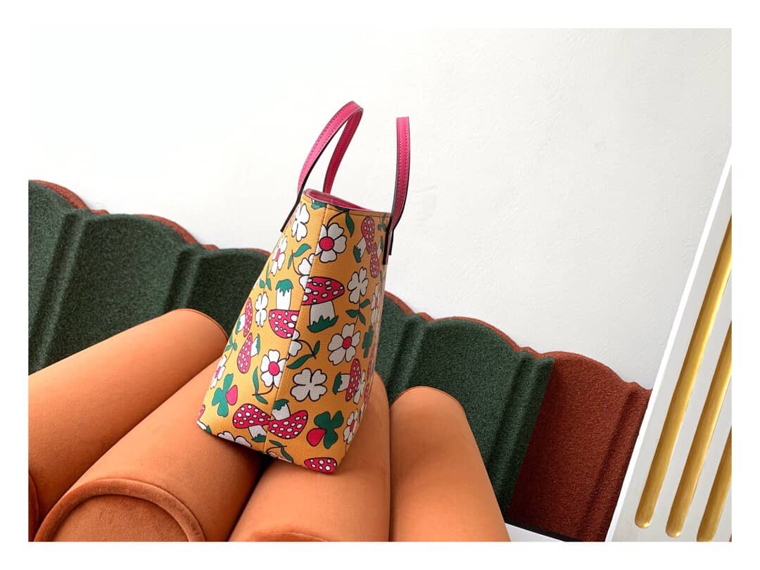 Gvc*1 Children GG Tote With Pineapple Bag Replica Orange 580840