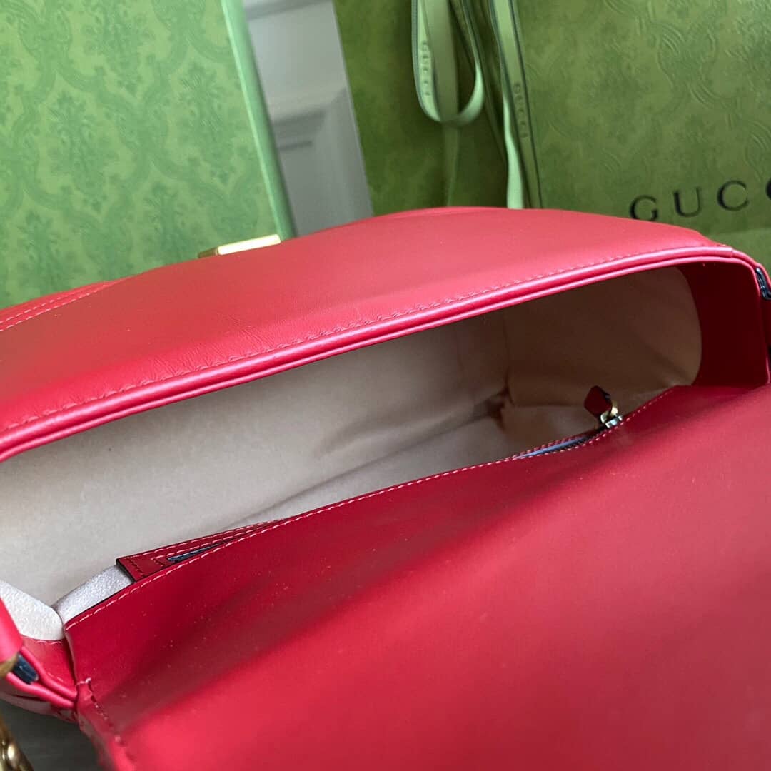 Gvc*1 Marmont Dupe Mini GG Marmont Replica Bag Red 498100