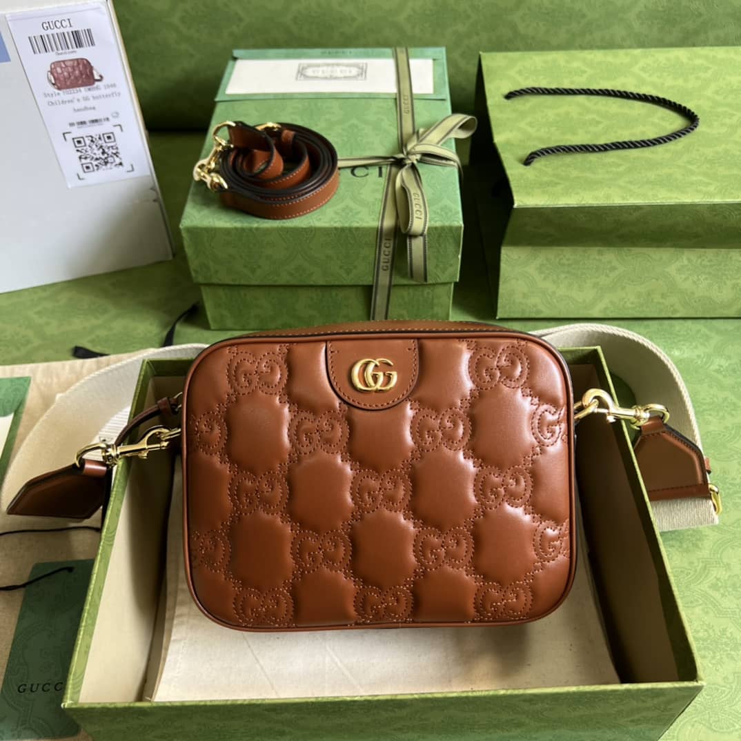 Gvc*1 GG Matelassé Leather Shoulder Crossbody Handbag 702234 Replica
