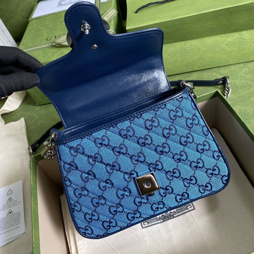 Gvc*1 Marmont GG Mini Top Handle Bag Replica 583571