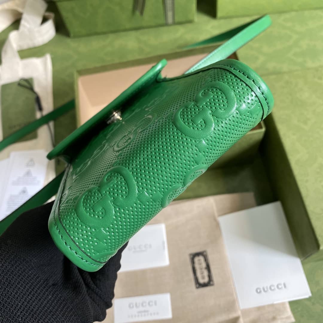 Gvc*1 GG Embossed Mini Phone Bag Replica 625571