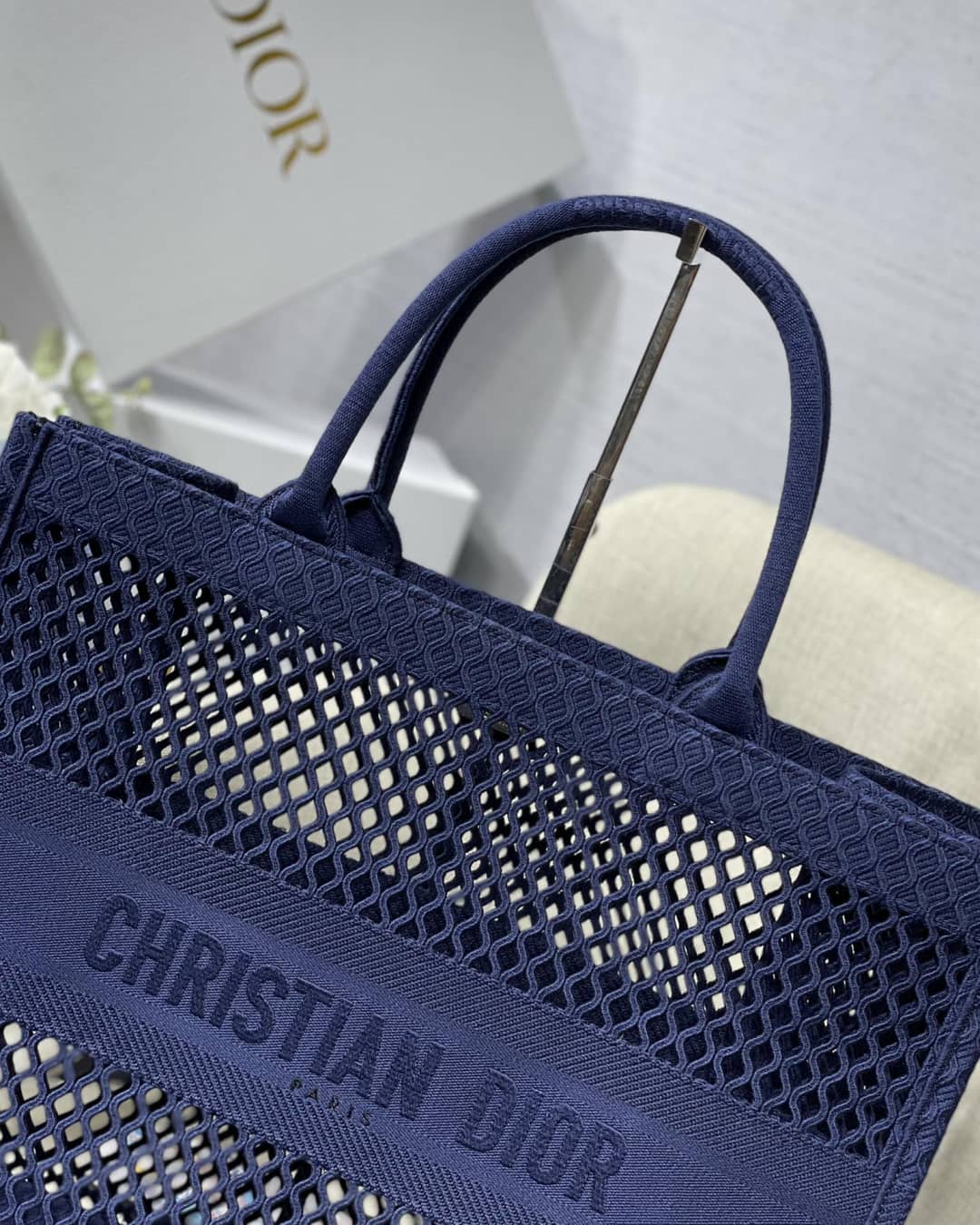 Chr1st1an D10r Mesh Book Tote Bag Dupe