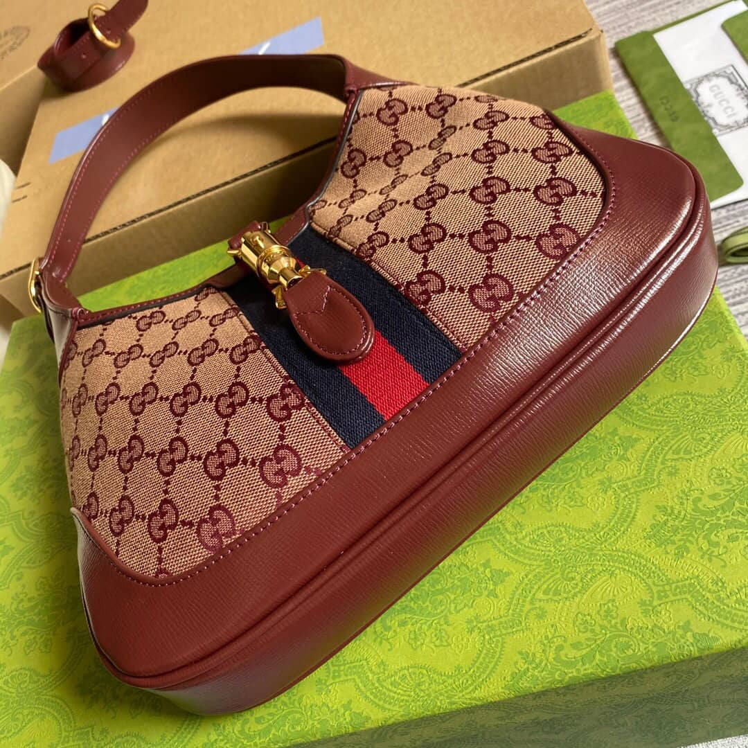 Gvc*1 GG Jackie 1961 Mini Shoulder Bag Replica Red 637092