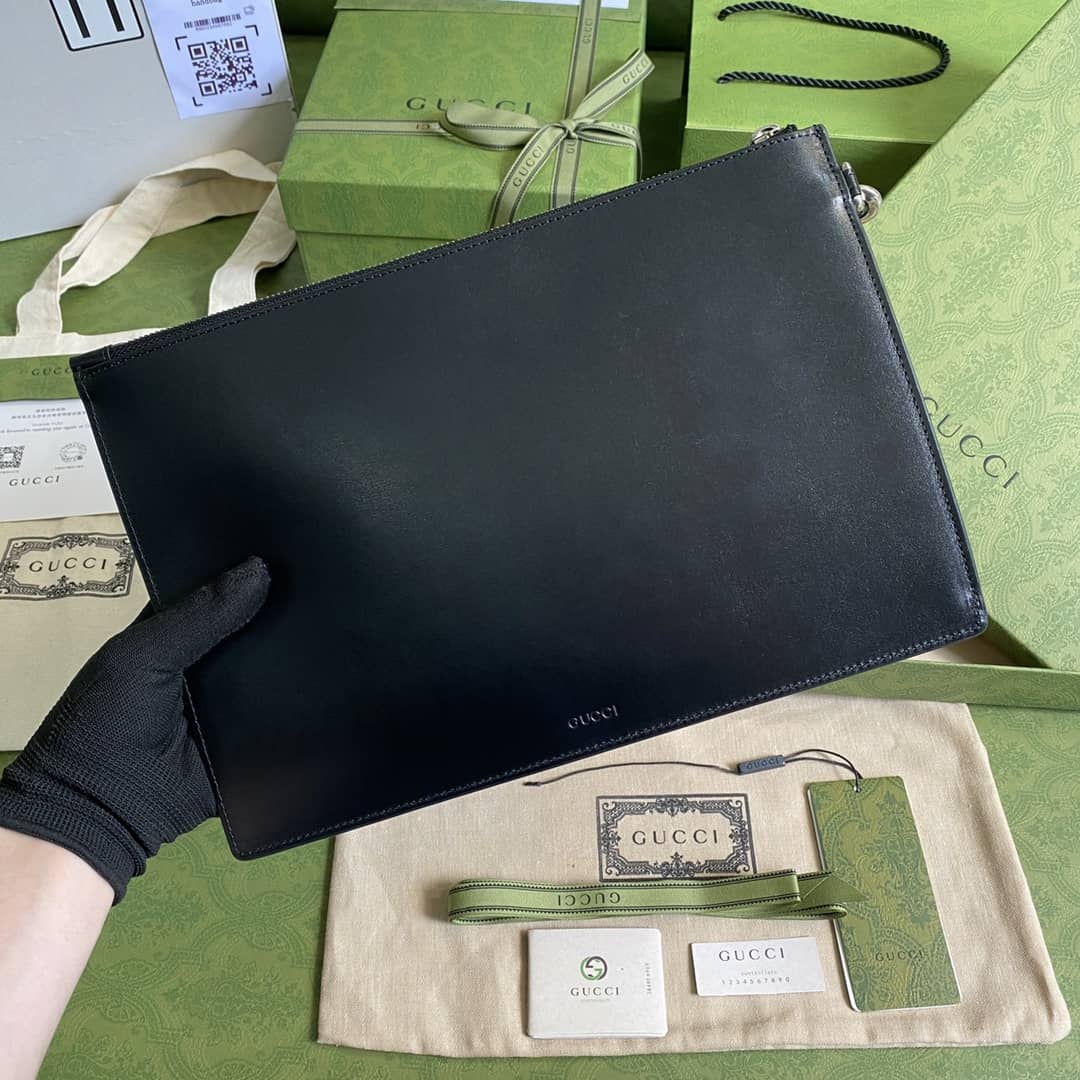 Gvc*1 GG Marmont Leather Pouch Replica 475317