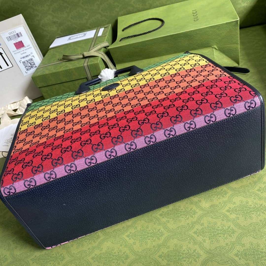 Gvc*1 GG Multicolor Large Tote Replica 659980