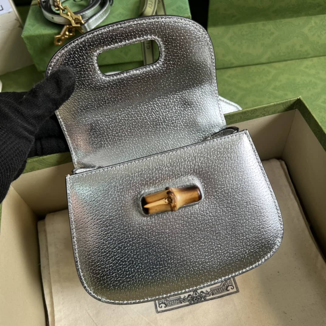Gvc*1 Bamboo 1947 Mini Top Handle Shoulder Bag 686864 Replica