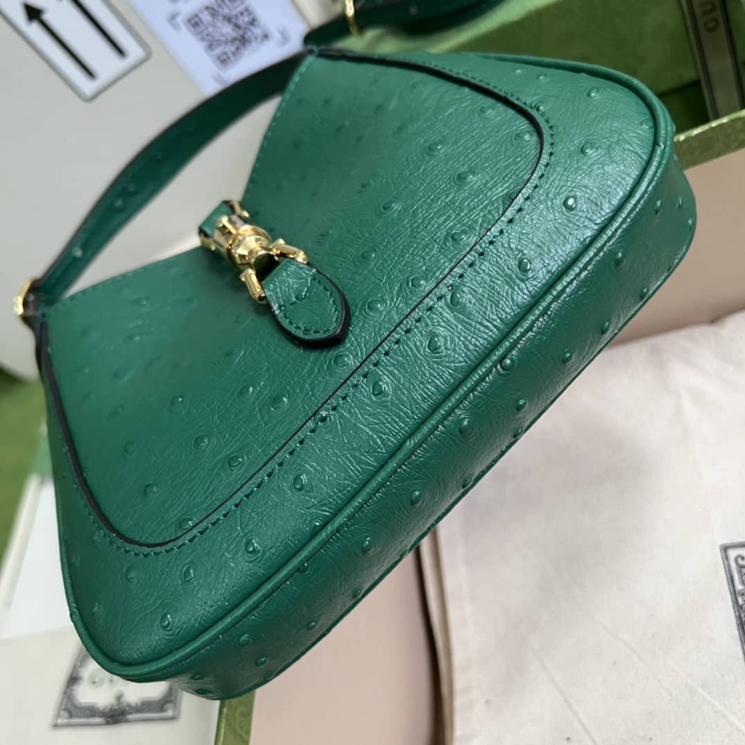 Gvc*1 Jackie 1961 Ostrich Mini Hobo 637091 Replica Shoulder Bag