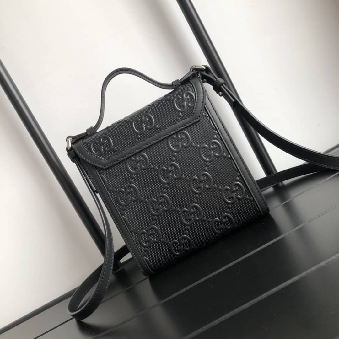 Gvc*1 Mens GG Embossed Messenger Bag Replica 625782