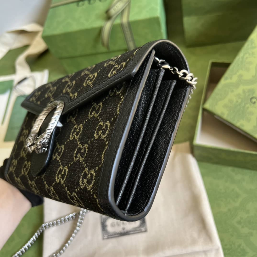 Gvc*1 Dionysus GG Svp*me Chain Wallet 401231 Replica Crossbody Bag