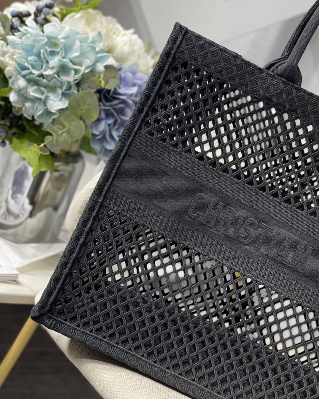 Chr1st1an D10r Mesh Book Tote Bag Dupe