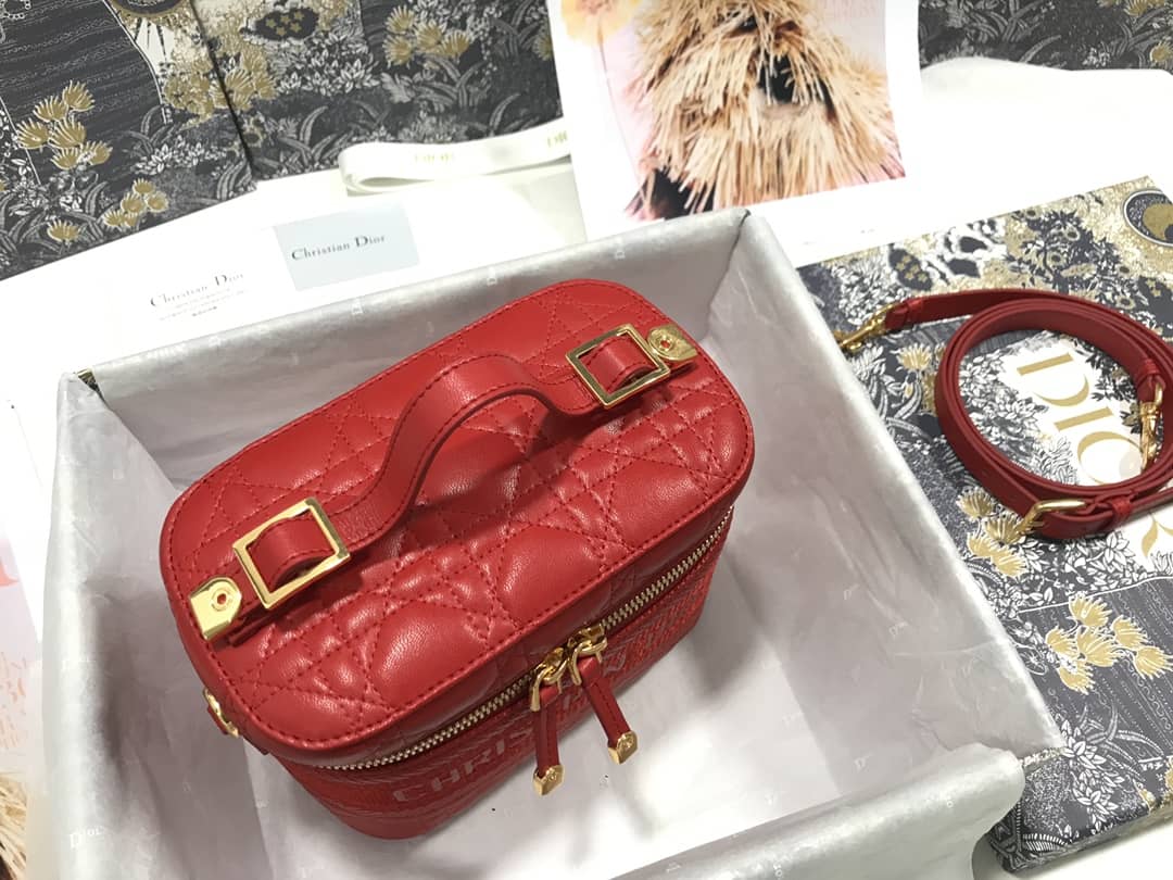 D10r Dupe Travel Lambskin Vanity Case