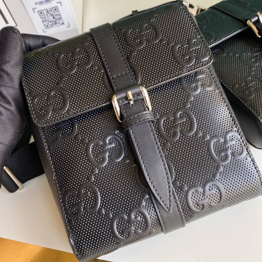 Gvc*1 GG Emboss Waist Body Bag Replica 631339