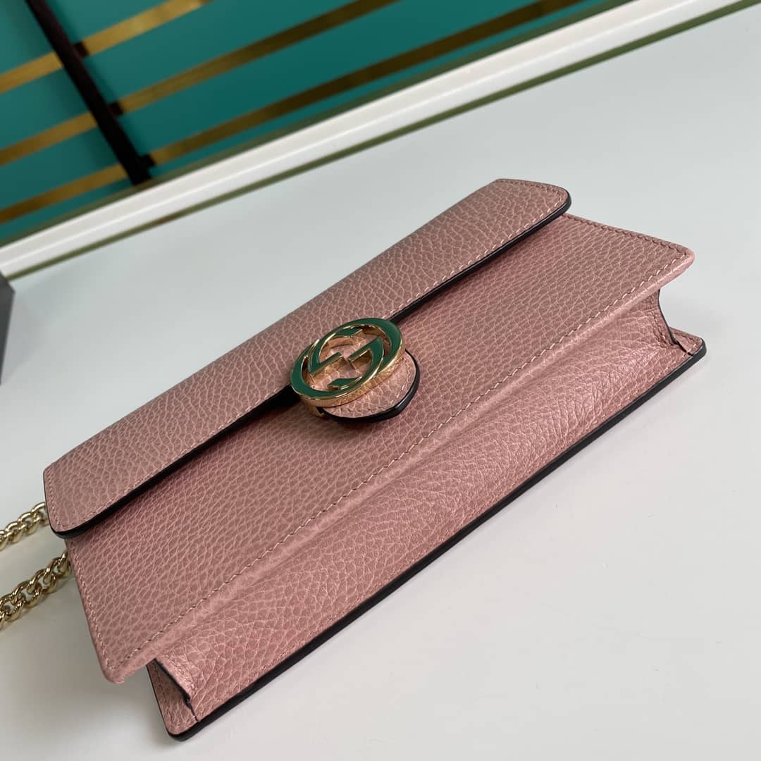 Gvc*1 Interlocking Crossbody Bag Chain Wallet Replica 510314