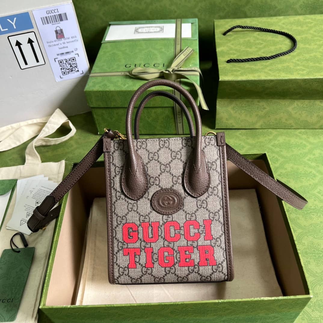 Gvc*1 Mini Tote With Interlocking 671623 Replica Bag