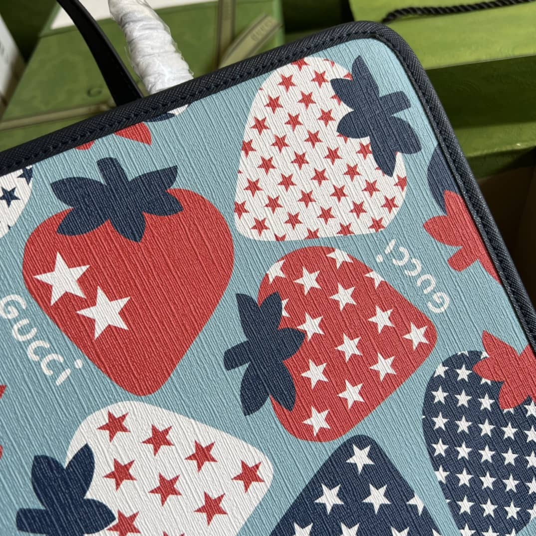 Gvc*1 Children Strawberry Print 605614 Replica Tote Bag