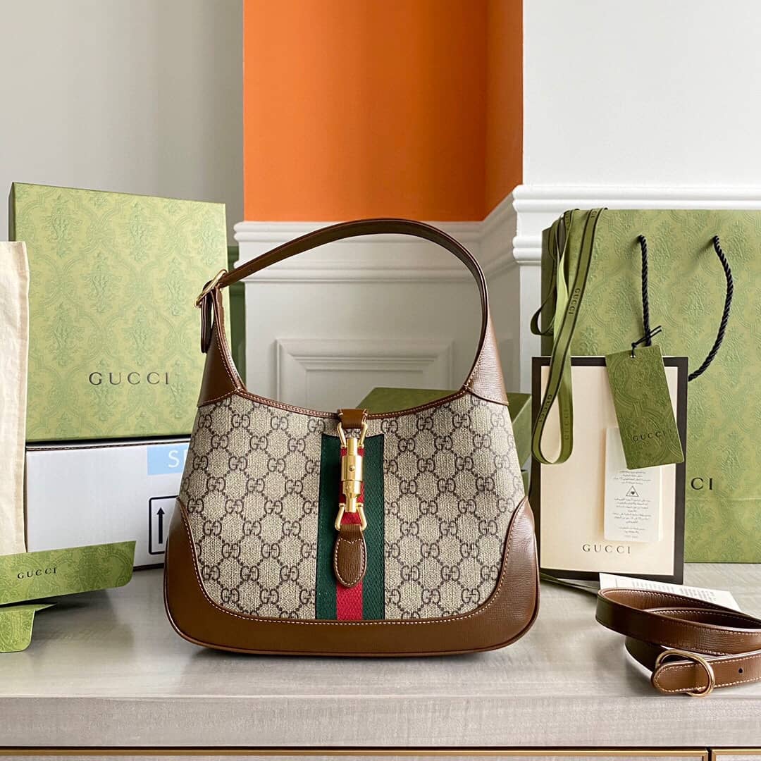 Gvc*1 GG Jackie 1961 Mini Shoulder Bag Replica Brown 637092
