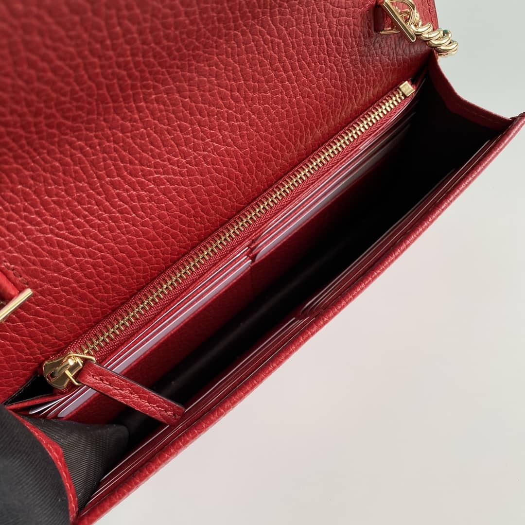 Gvc*1 Interlocking Crossbody Bag Chain Wallet Replica 510314
