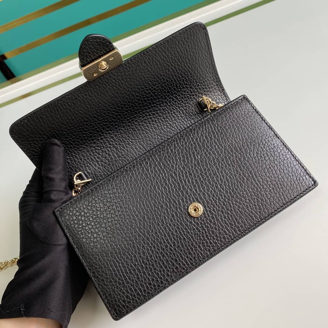Gvc*1 Interlocking Crossbody Bag Chain Wallet Replica 510314