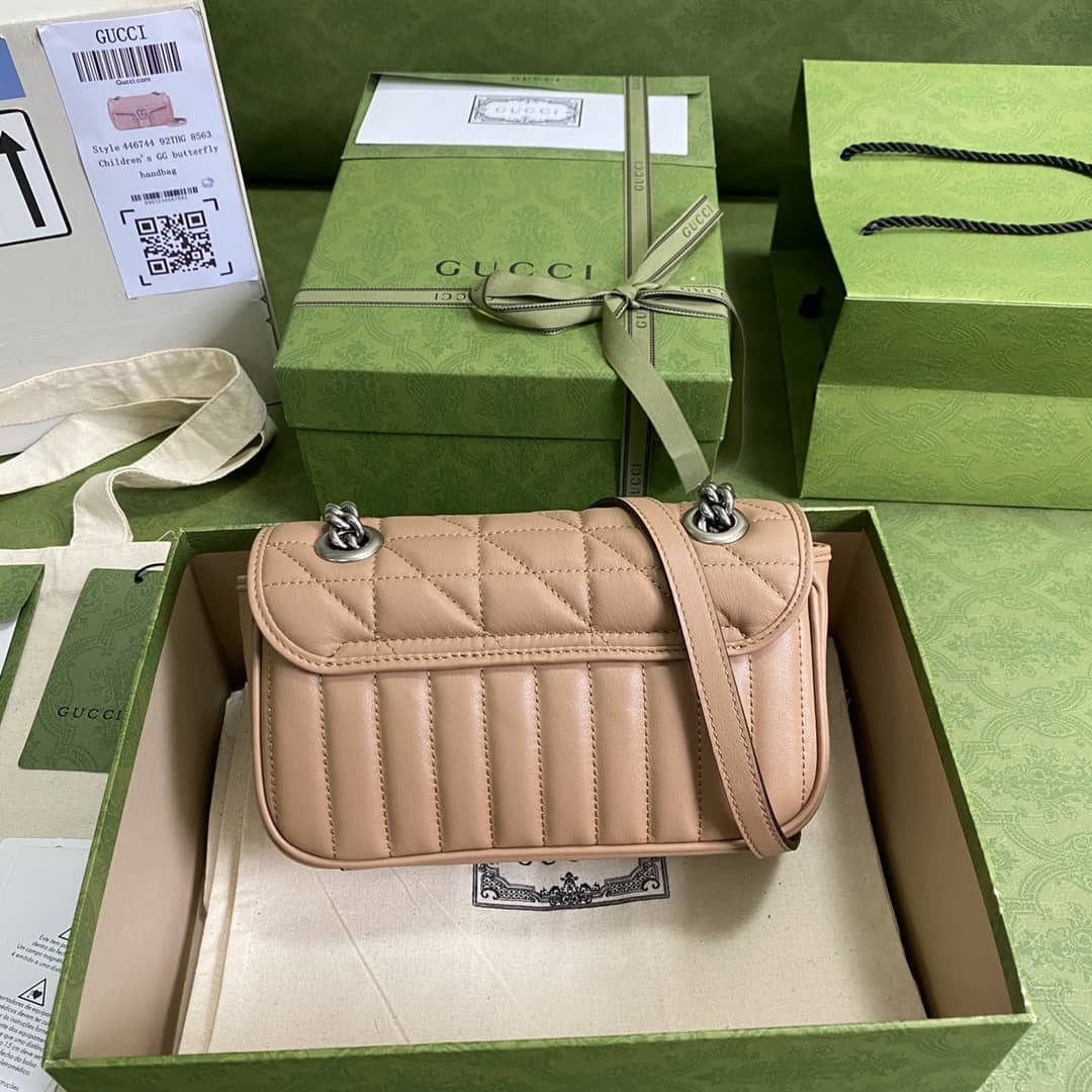 Gvc*1 Marmont GG Matelasse Leather Mini Shoulder Bag Replica 446744