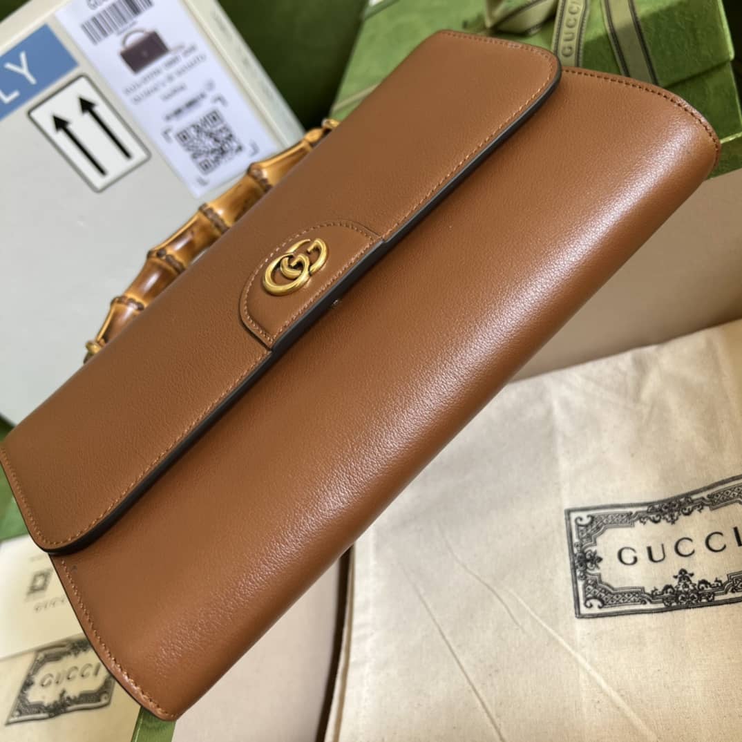 Gvc*1 GG Large Top Handle Bag With Bamboo 675795 Replica