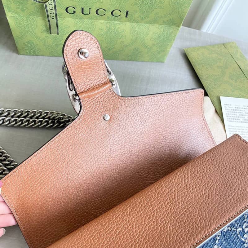 Gvc*1 GG Svp*me Dionysus Chain Shoulder Bag Replica Blue 400249