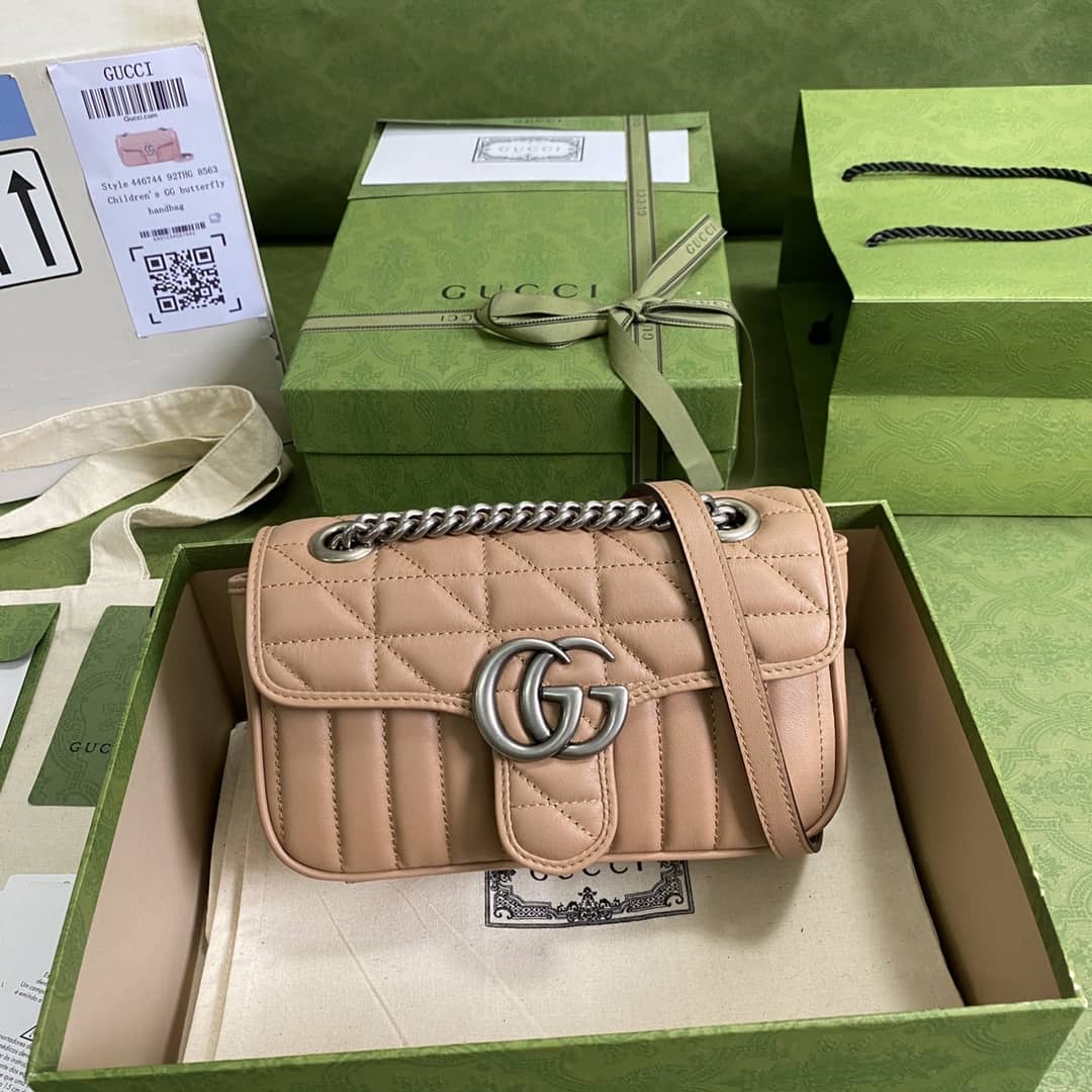 Gvc*1 Marmont GG Matelasse Leather Mini Shoulder Bag Replica 446744