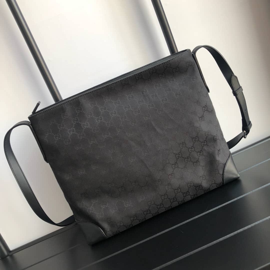 Gvc*1 GG Canvas Shoulder Bag Replica Black 308930