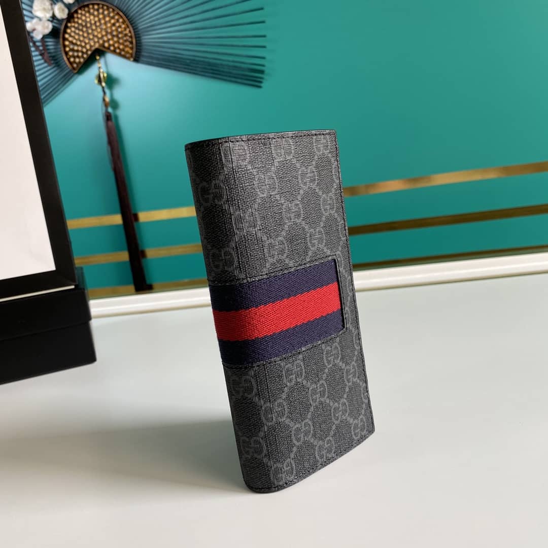 Gvc*1 Bill PVC Leather Long Wallet Replica 408836