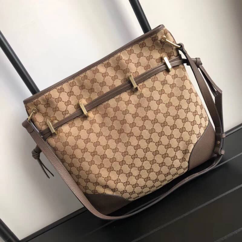 Gvc*1 1955 Horsebit Messenger Bag Replica Brown 602089