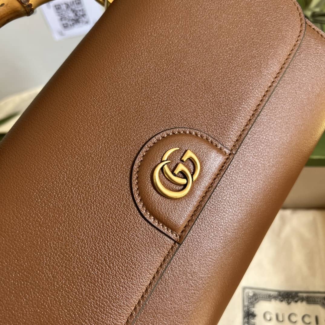 Gvc*1 GG Large Top Handle Bag With Bamboo 675795 Replica