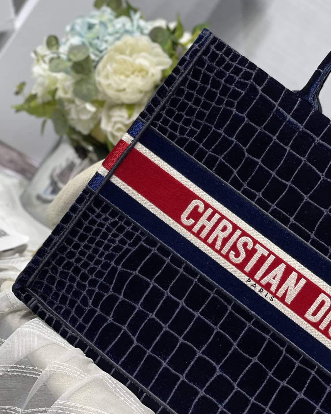 Chr1st1an D10r Tote Bag Dupe CD Book Embroidery