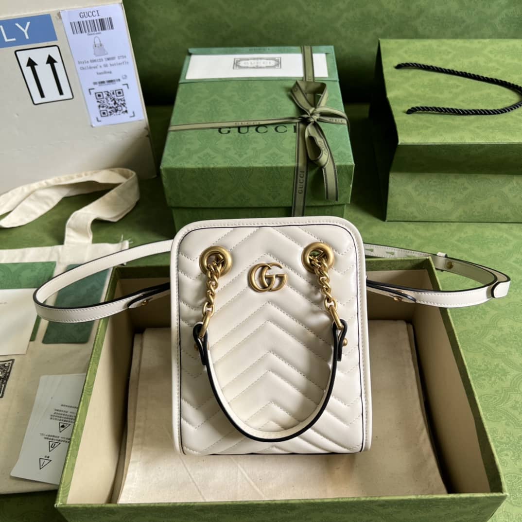 Gvc*1 GG Marmont Matelassé Mini Crossbody Bag 696123 Replica