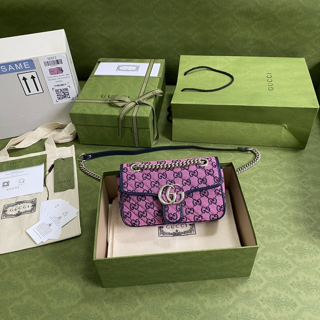Gvc*1 Marmont GG Matelasse Leather Mini Shoulder Bag Replica 446744