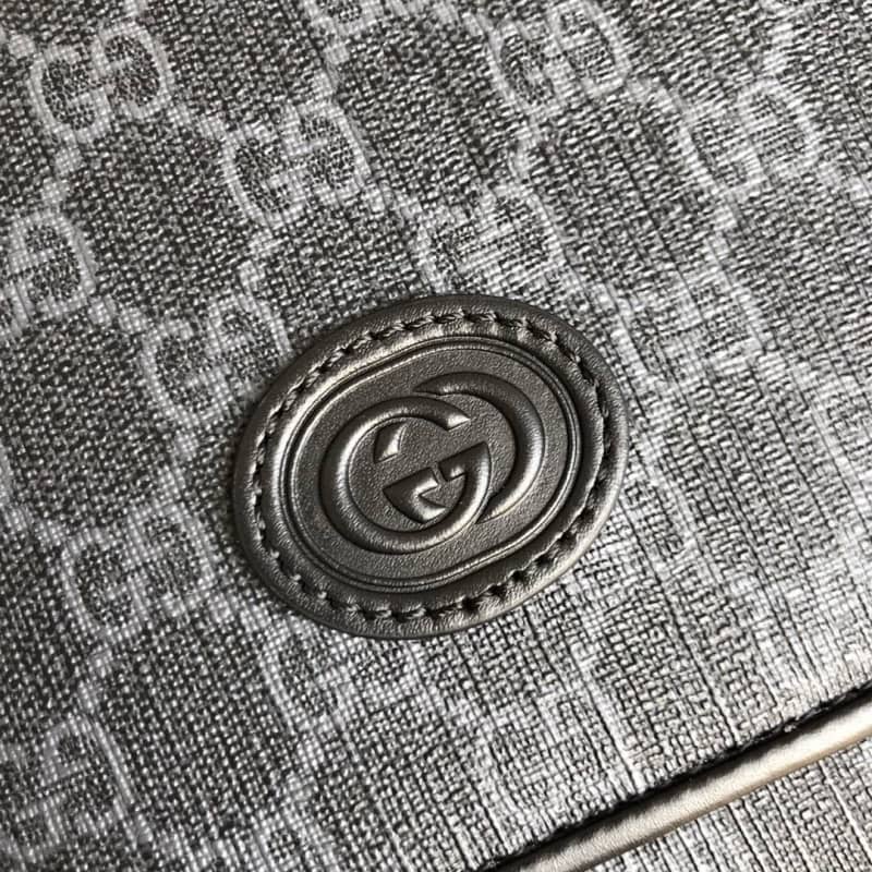 Gvc*1 GG Svp*me Canvas Messenger Bag Replica Black 658542