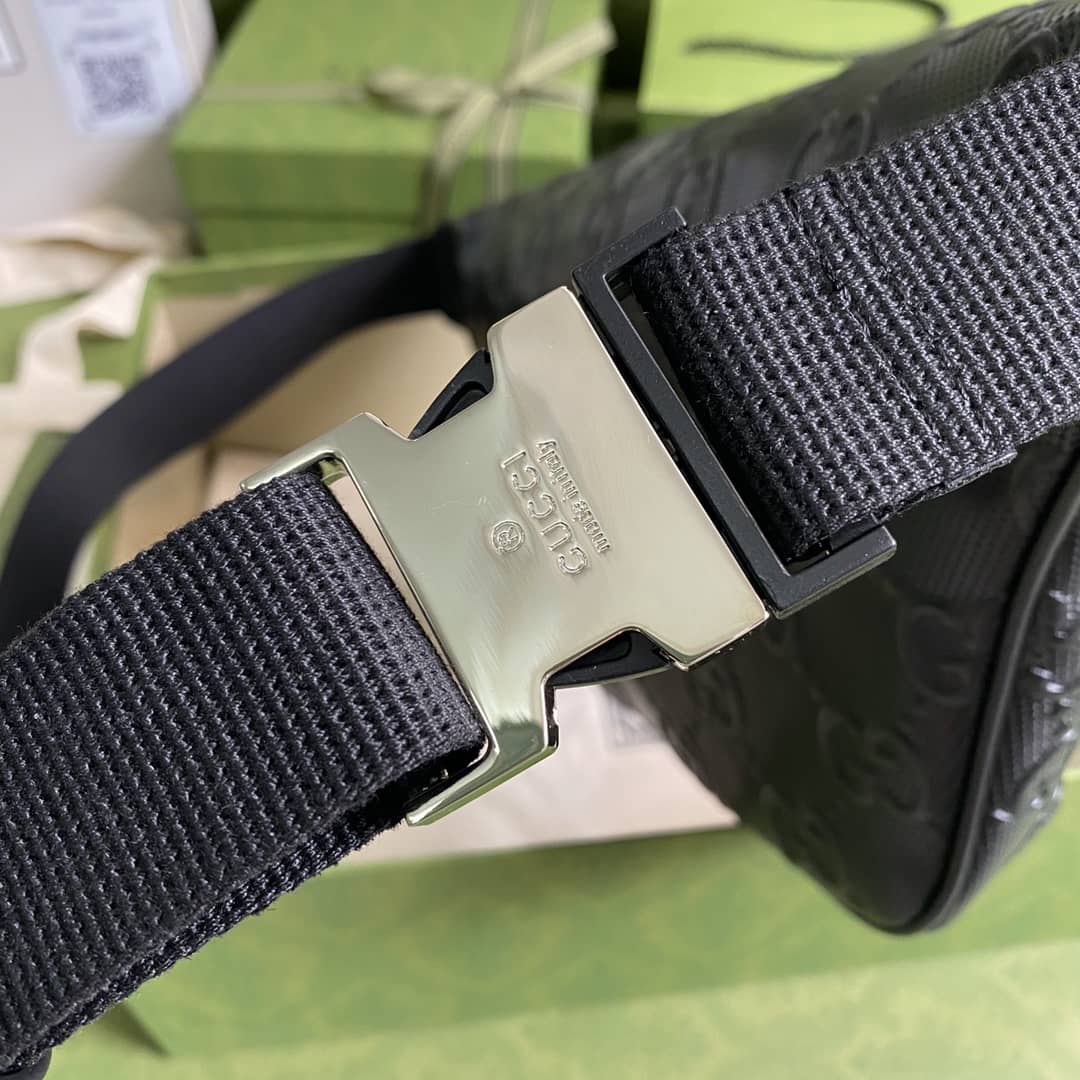 Gvc*1 GG Embossed Leather Belt Bag Bumbag Replica 645093