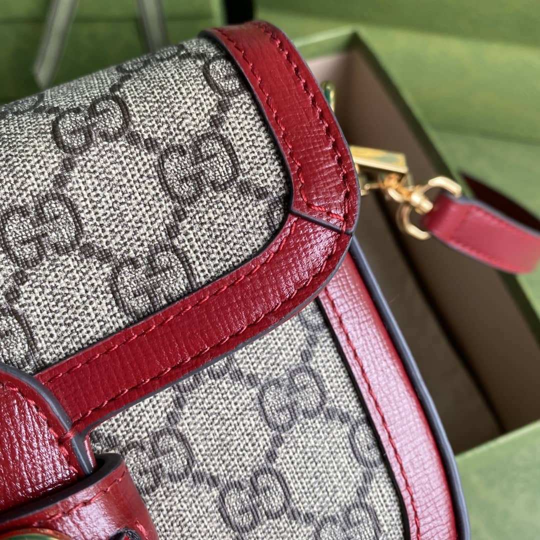 Gvc*1 1955 Horsebit Svp*me GG Canvas Mini Shoulder Bag Replica 658574
