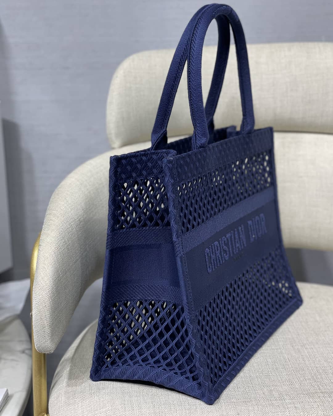 Chr1st1an D10r Mesh Book Tote Bag Dupe