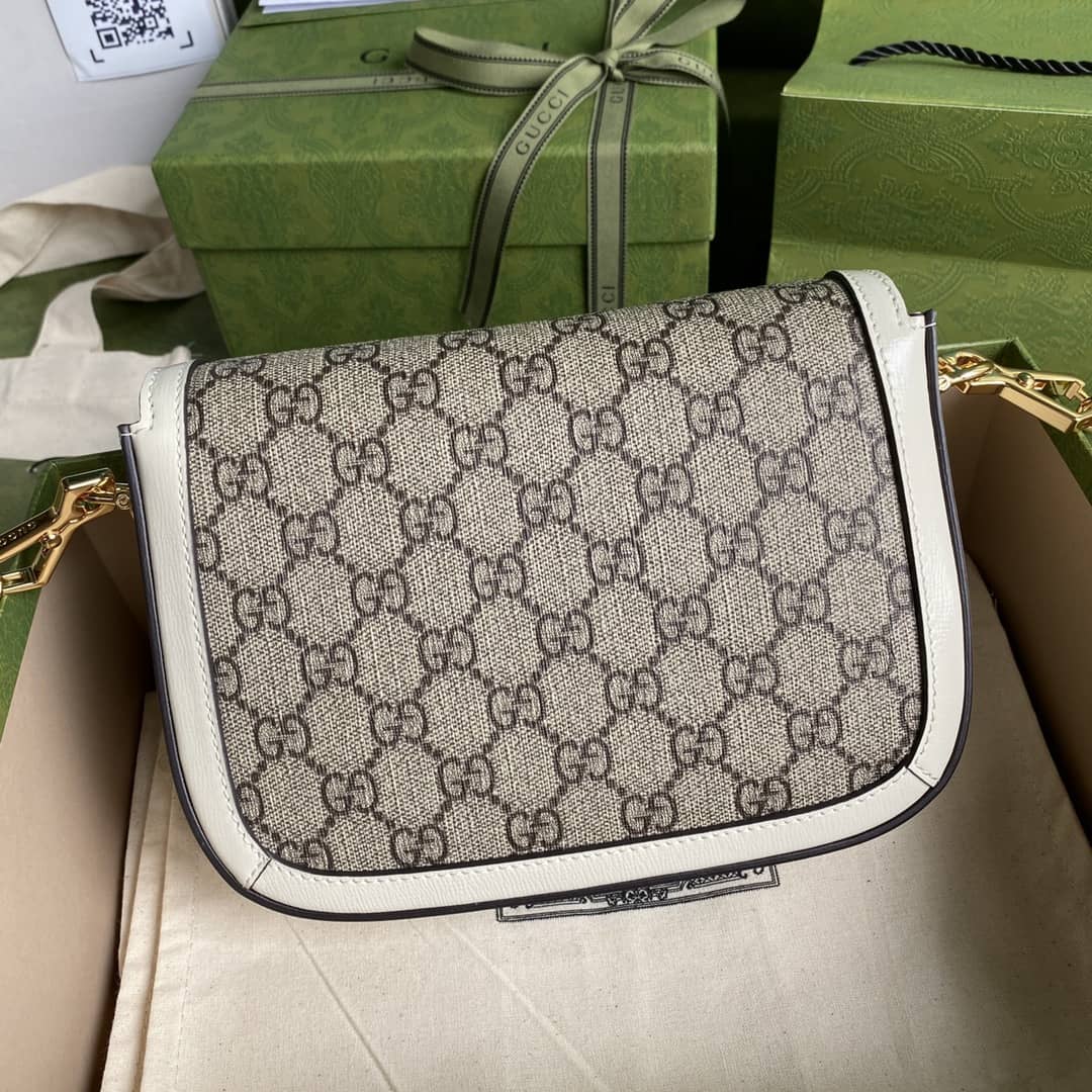 Gvc*1 1955 Horsebit Svp*me GG Canvas Mini Shoulder Bag Replica 658574
