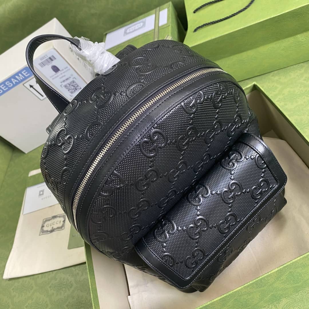 Gvc*1 GG Embossed Backpack Replica 658579
