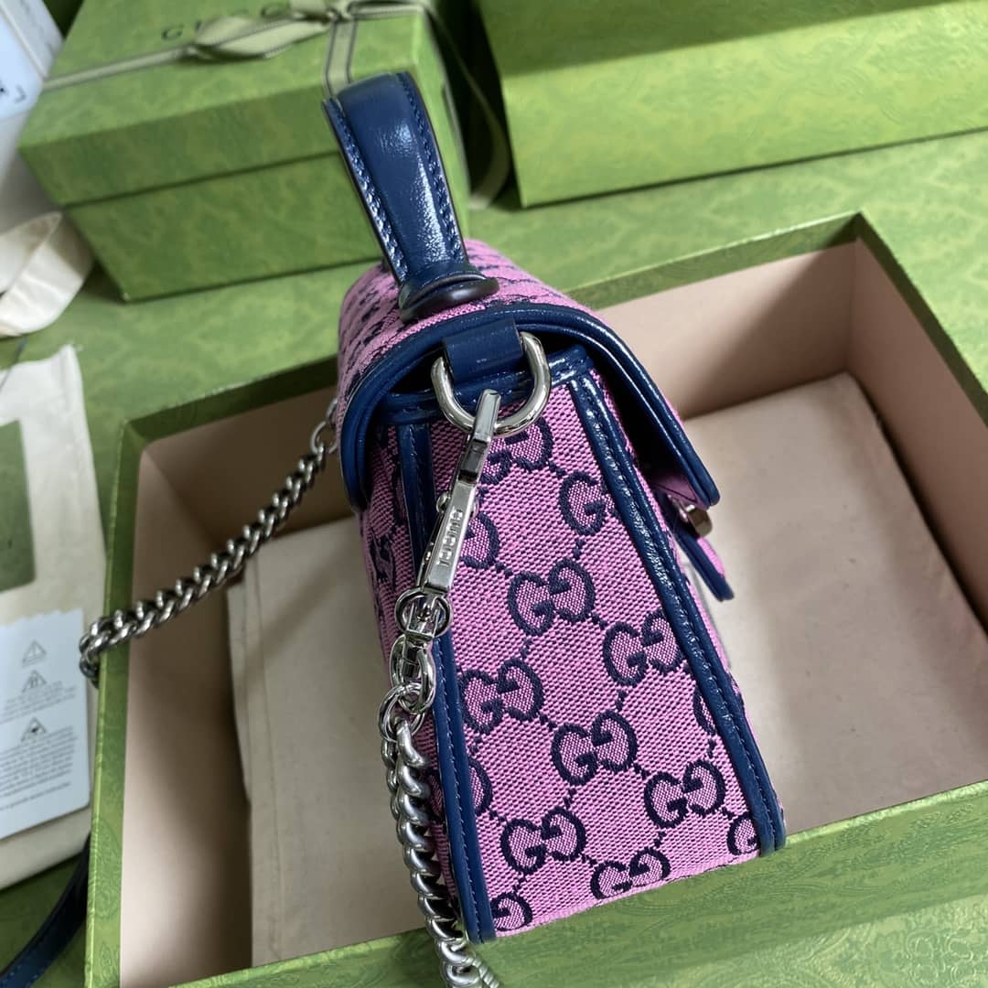 Gvc*1 Marmont GG Mini Top Handle Bag Replica 583571