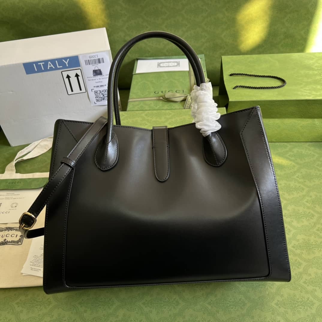 Gvc*1 Jackie 1961 Large Tote Bag Black 649015 Replica