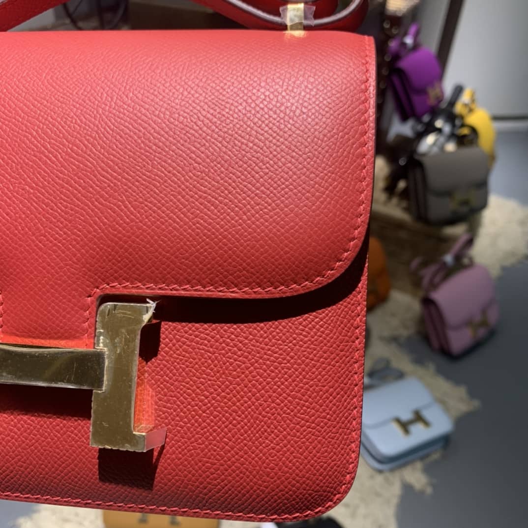 H**me5 Birkin Replica Constance Bag 18CM Epsom Leather