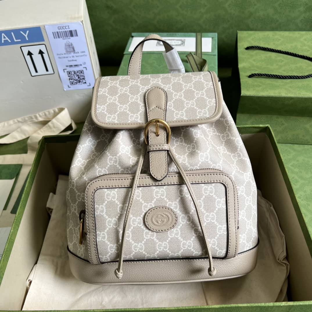 Gvc*1 Backpack With Interlocking G White 674147 Replica