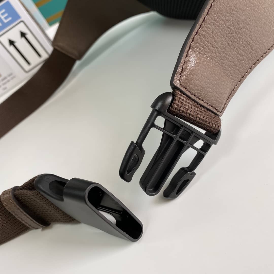 Gvc*1 Ophidia Soft GG Svp*me Belt Bag Ebony Beige Replica 574796