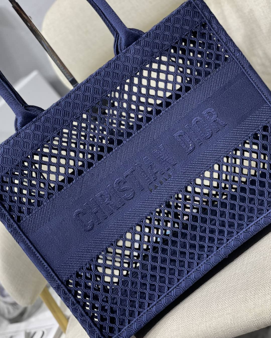 Chr1st1an D10r Mesh Book Tote Bag Dupe