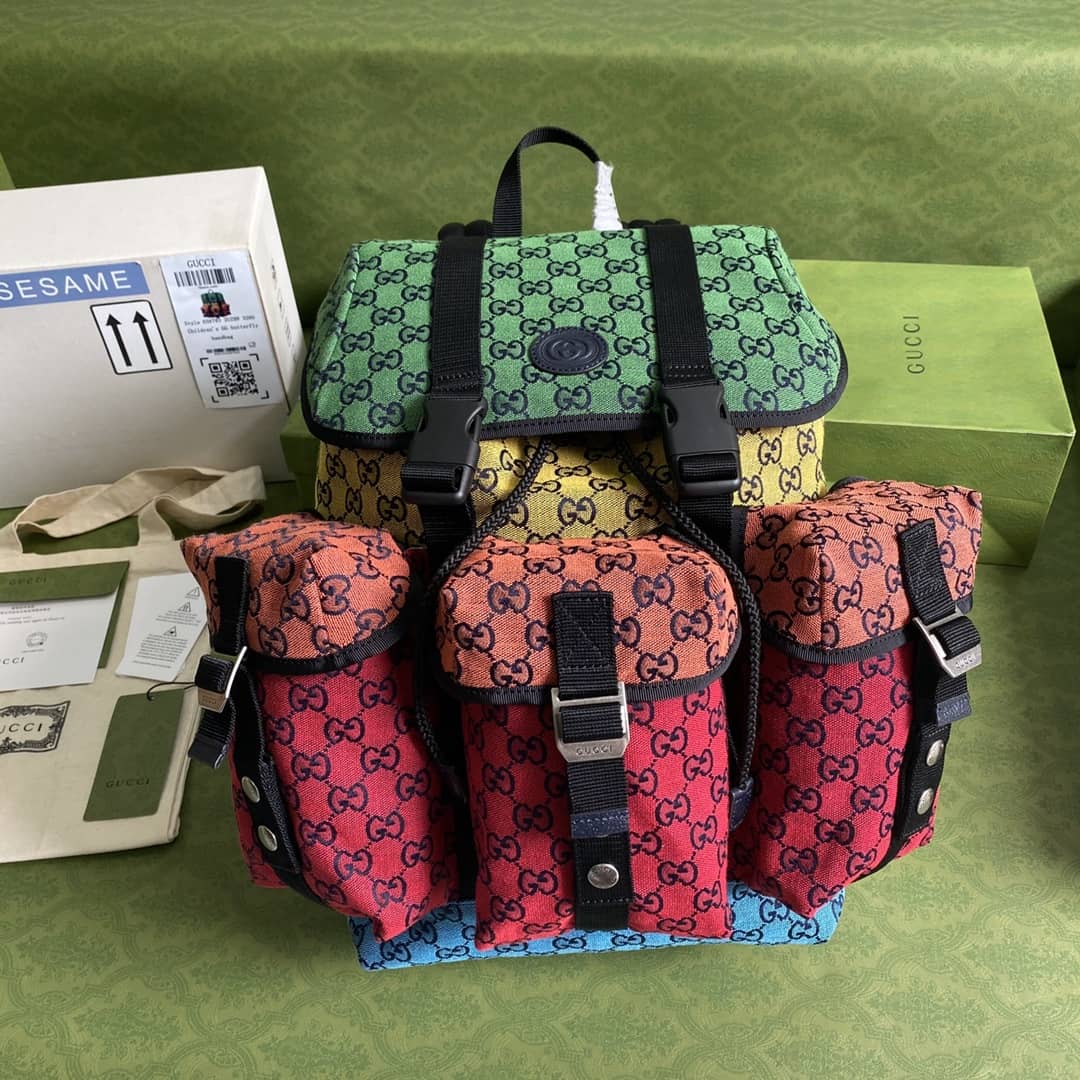 Gvc*1 Off The Grid GG Monogram Nylon Travel Backpack Replica 626160