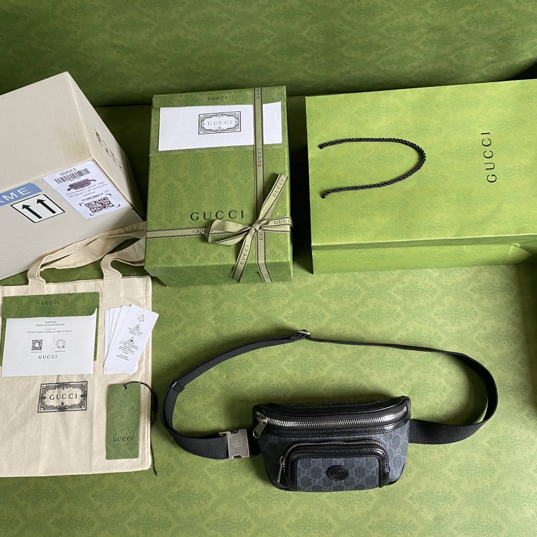 Best Replica Gvc*1 Interlocking GG Svp*me Belt Bag Replica 682933(ColaReps)