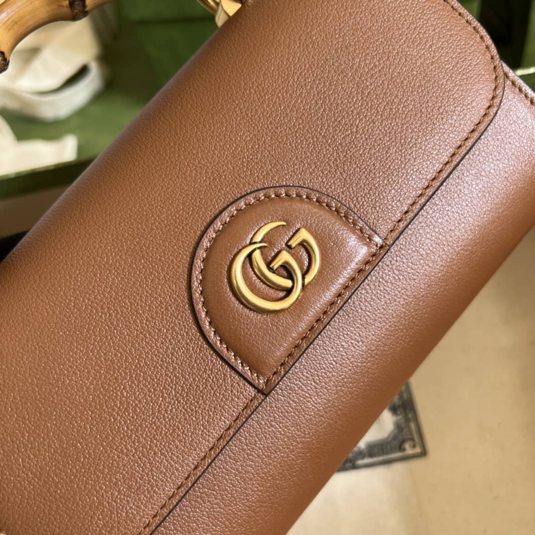 Gvc*1 GG Small Top Handle Tote Bag With Bamboo 675794 Replica