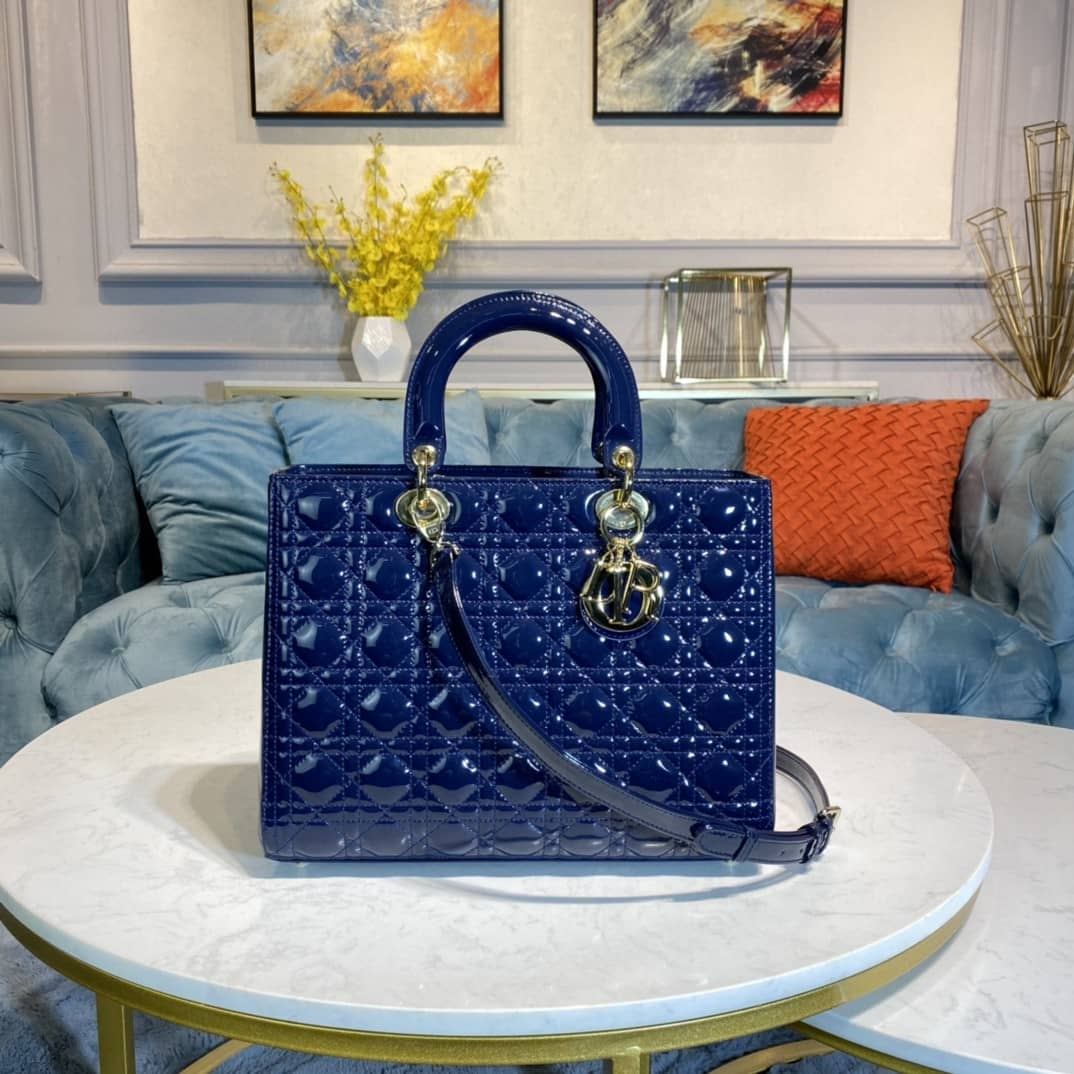 Lady D10r Dupe 32CM Replica Bag(Cola)